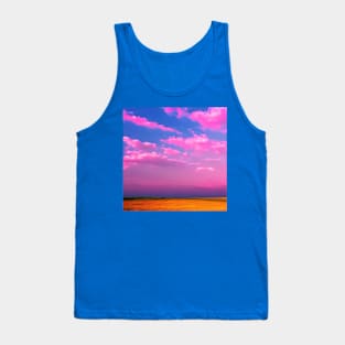 Pink Blue Sky Tank Top